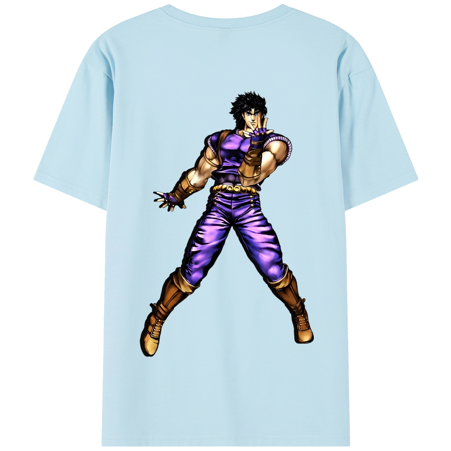（画像用） ジョジョの奇妙な冒険 /ジョナサン?ジョースター JoJo's Bizarre Adventure Jonathan Joestar 綿100％半袖Tシャツ（背面プリント）